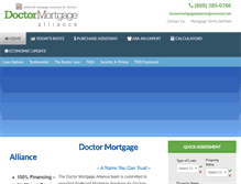 Tablet Screenshot of doctormortgagealliance.com